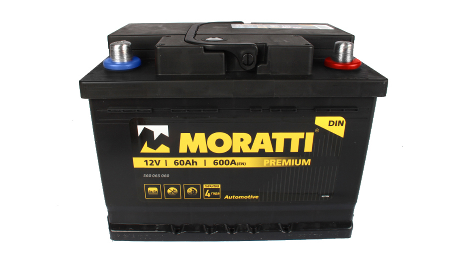 Аккумуляторная батарея MORATTI 6СТ60 LB2 обратная фотография №1