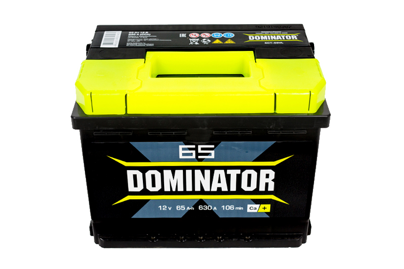Аккумуляторная батарея DOMINATOR 6СТ65 обратная 630 А фотография №1