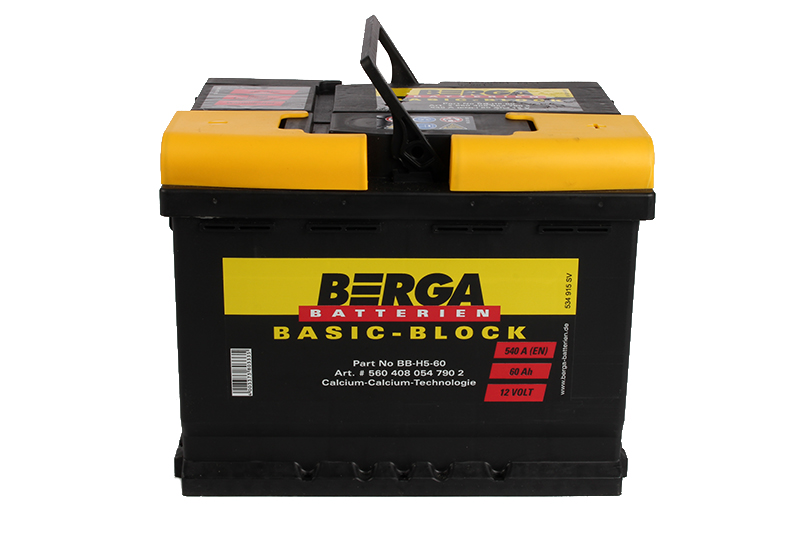 Аккумуляторная батарея BERGA Basic-block 6СТ60 обратная фотография №1