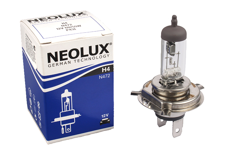 Лампа NEOLUX N472 H4 12V 60/55W P43t фотография №1