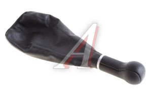 Ручка на рычаг КПП ВАЗ-2104-07 черная с чехлом СФЕРА (кожзам) АВТОБРА фотография №1