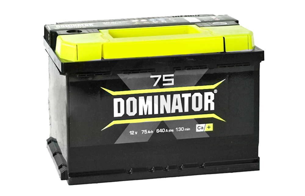 Аккумуляторная батарея DOMINATOR 6СТ75 фотография №1