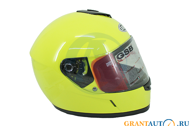Шлем интеграл GSB G-349 флуоресцентный желтый XXL фотография №1