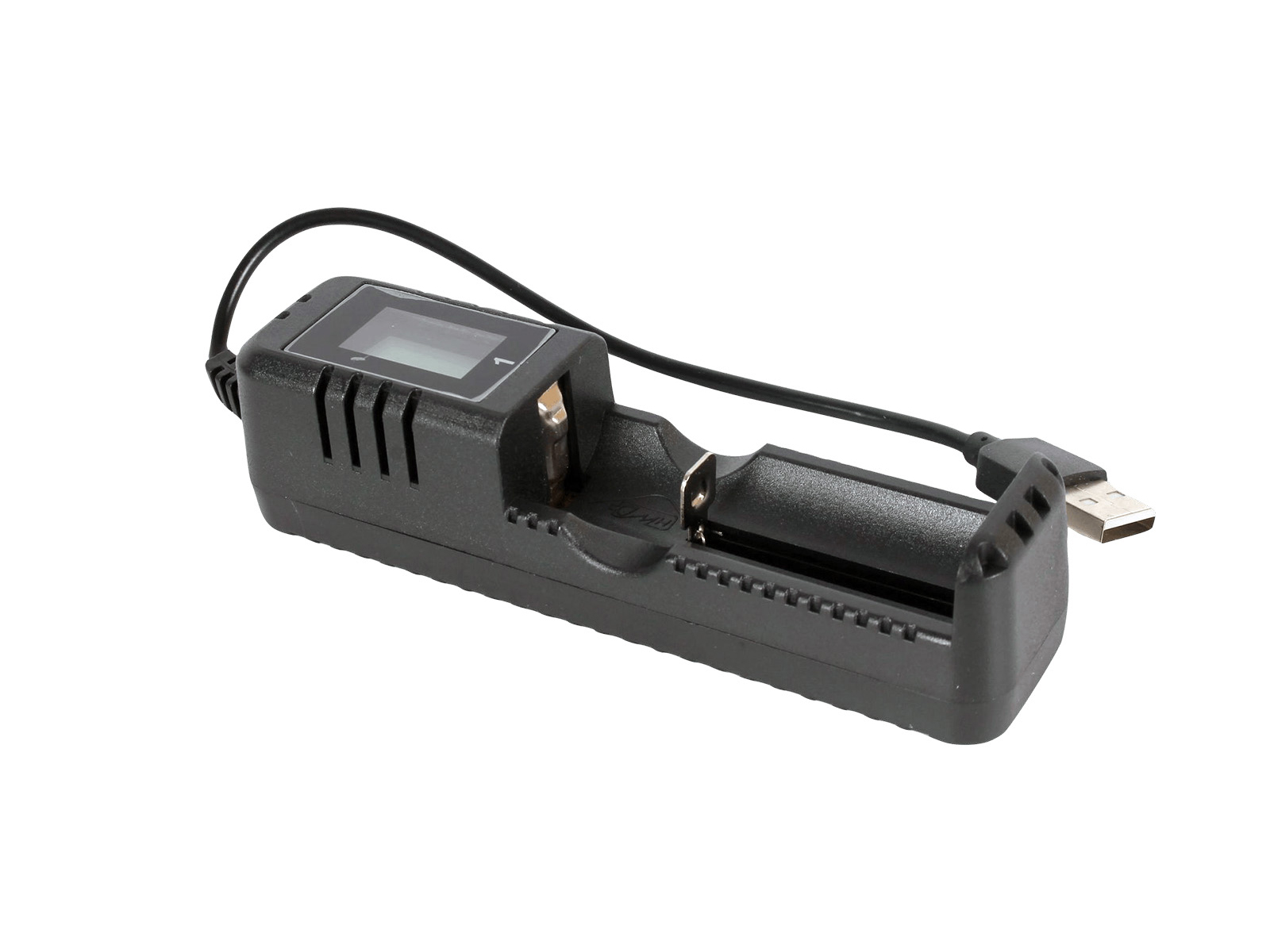 Зарядное устройство для 18650 1 АКБ с дисплеем USB фотография №3