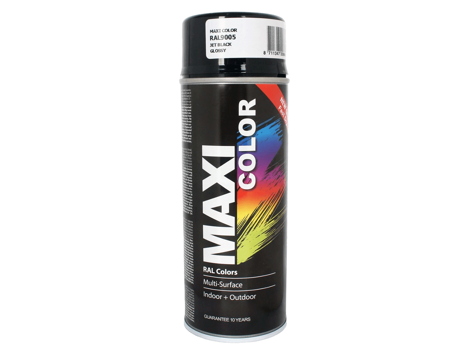Эмаль Motip Maxi Color черная глянцевая 0.4л фотография №1