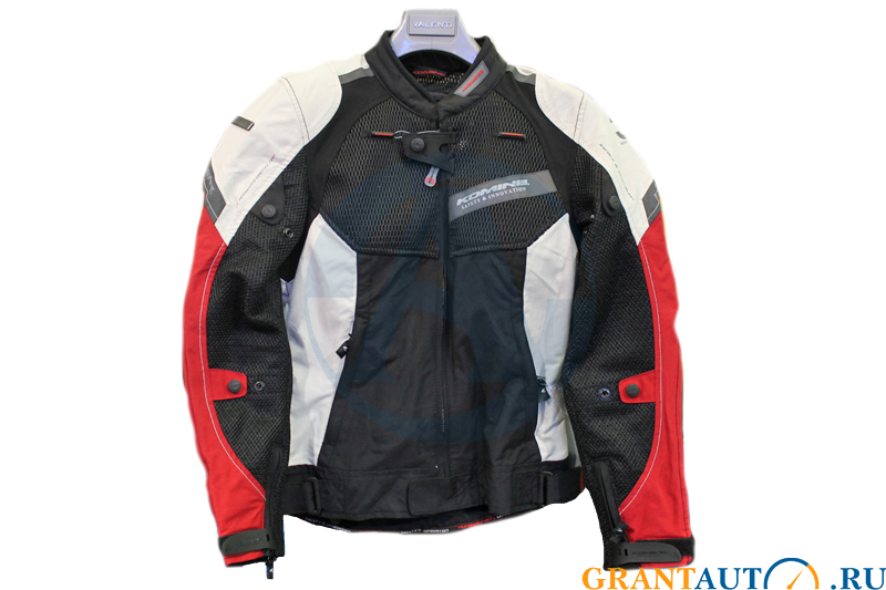 Куртка Komine JK-079 черно-красная L фотография №1