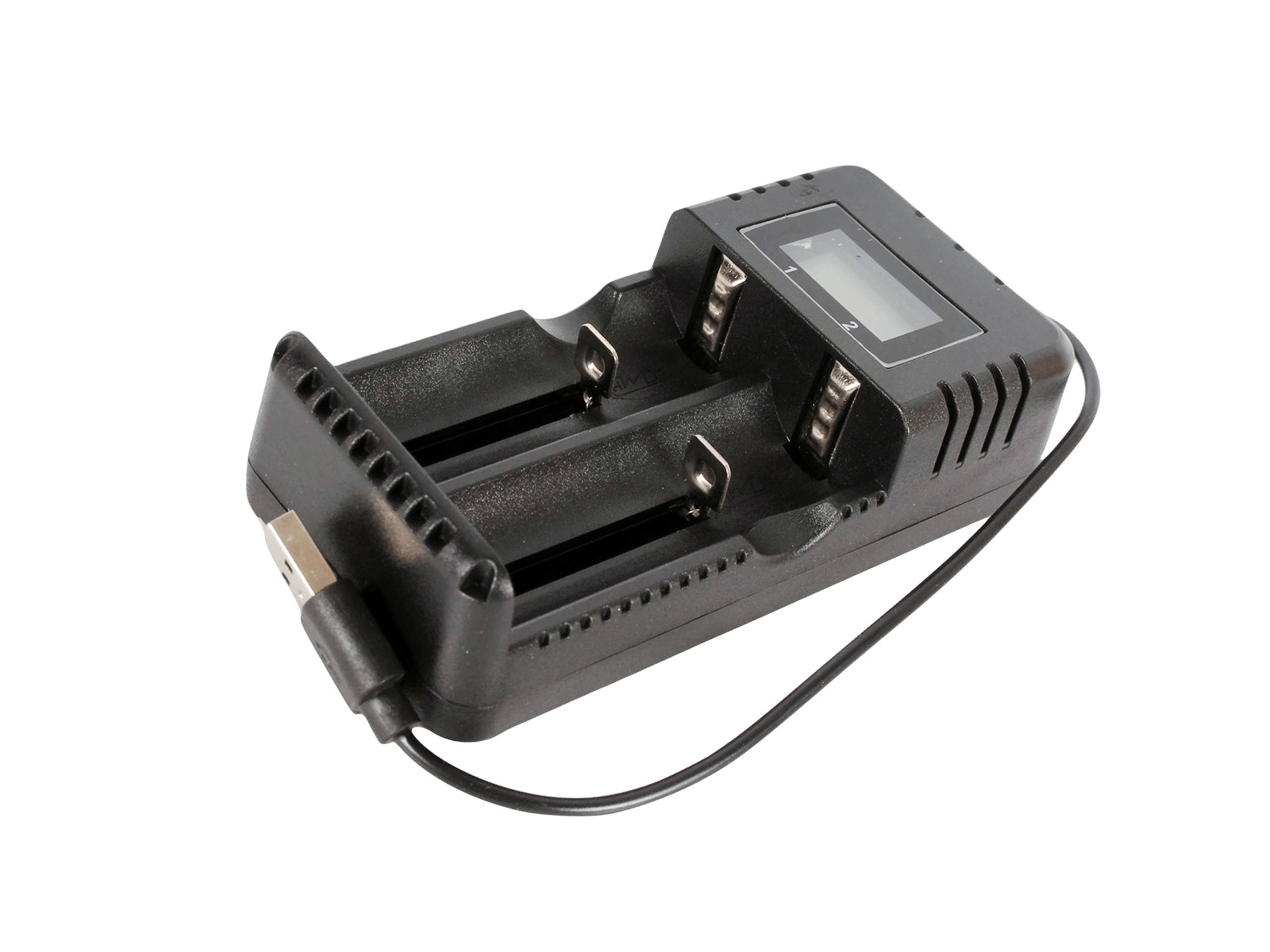 Зарядное устройство для 18650 2 АКБ с дисплеем USB фотография №3