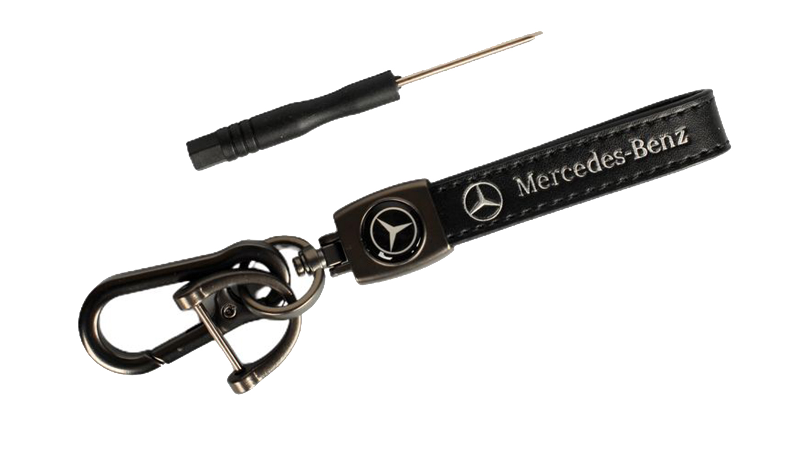 Брелок для авто кожаный с логотипом MERSEDES фотография №2