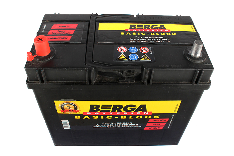 Аккумуляторная батарея BERGA Basic-block 6СТ45 B24R фотография №2