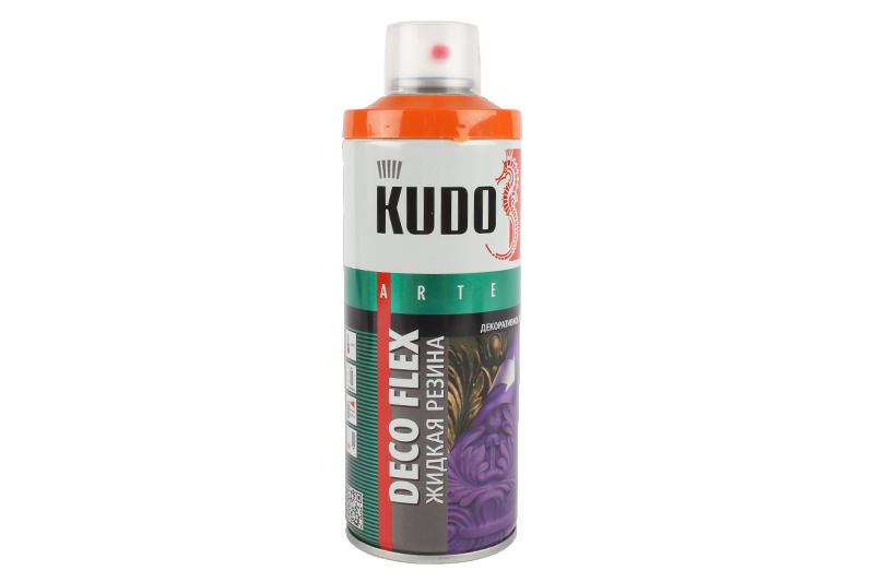 Жидкая KUDO DECO FLEX резина оранжевая 520 мл фотография №1