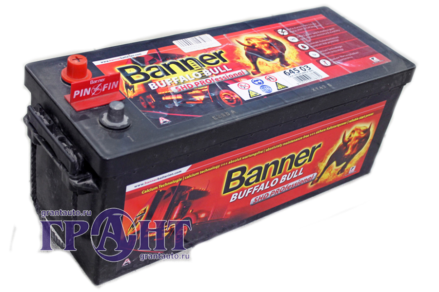 Аккумуляторная батарея BANNER Buffalo Bull SHD PRO 6СТ145 фотография №1