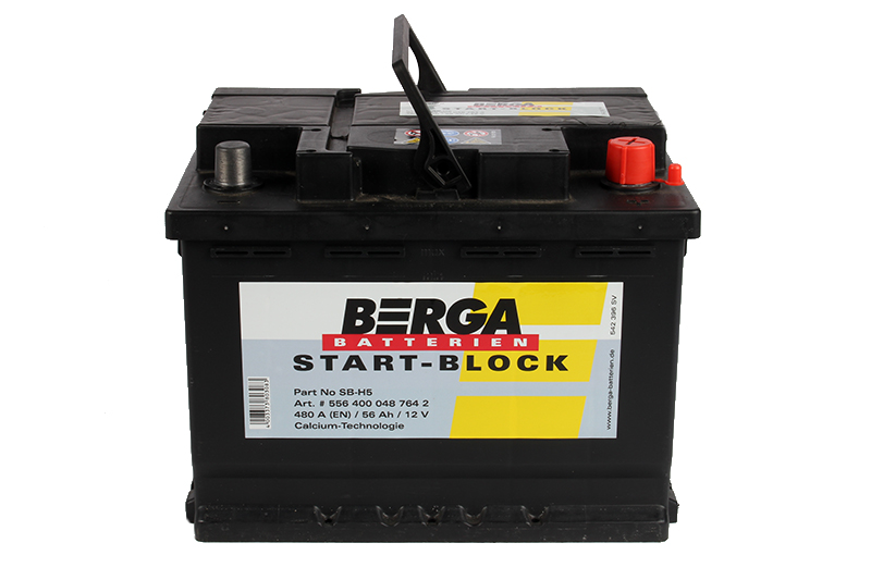 Аккумуляторная батарея BERGA Start-block 6СТ56 обратная фотография №1