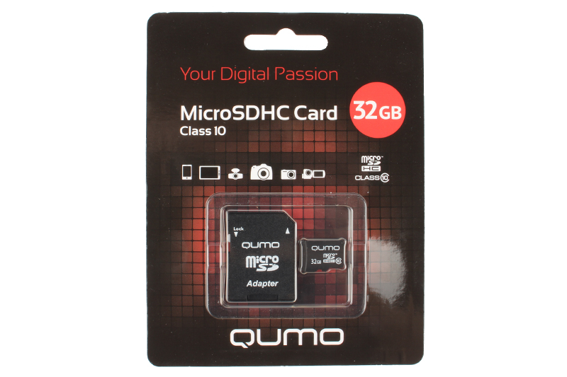 Карта памяти Micro-SD Card QUMO 32Gb CL 10 фотография №1