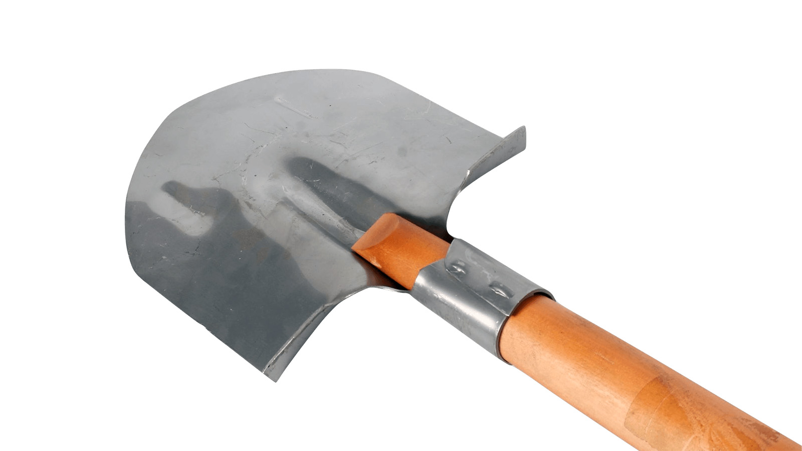 Лопата штыковая нержавеющая сталь с деревянным черенком ЛЮКС фотография №4
