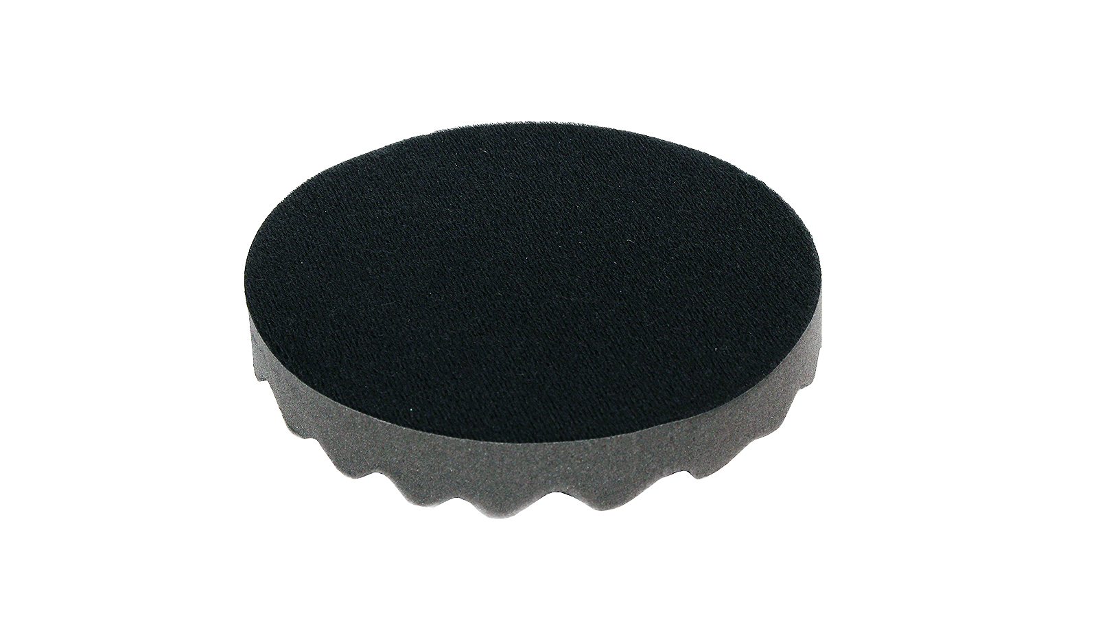 Круг полировальный RoxelPro 150х25 мм мягкий, чёрный, рифлёный фотография №3
