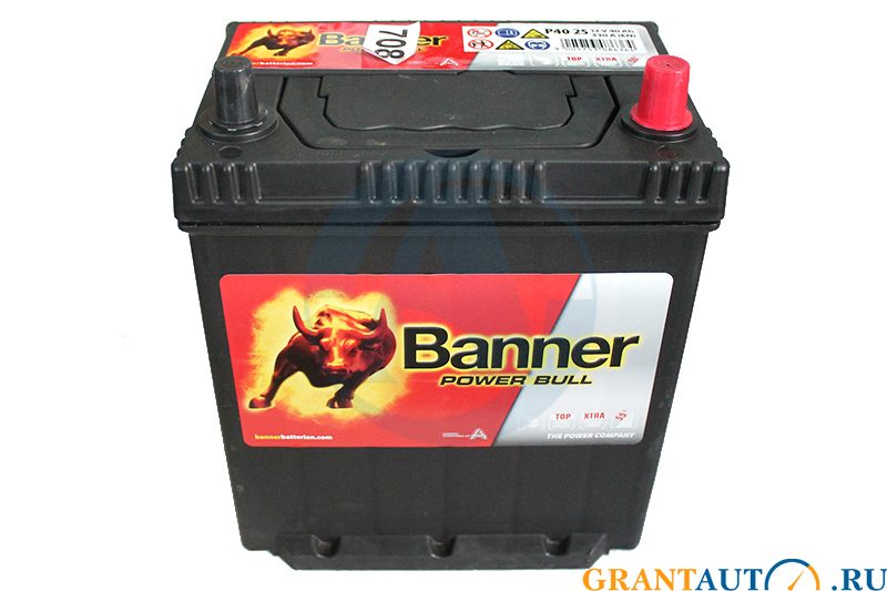 Аккумуляторная батарея BANNER Power Bull 25 6СТ40 тонкие клеммы фотография №1