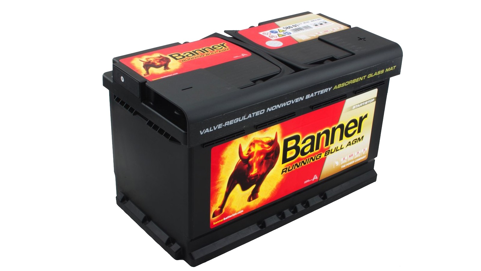 Аккумуляторная батарея BANNER Running Bull AGM 6СТ80 обратная фотография №1