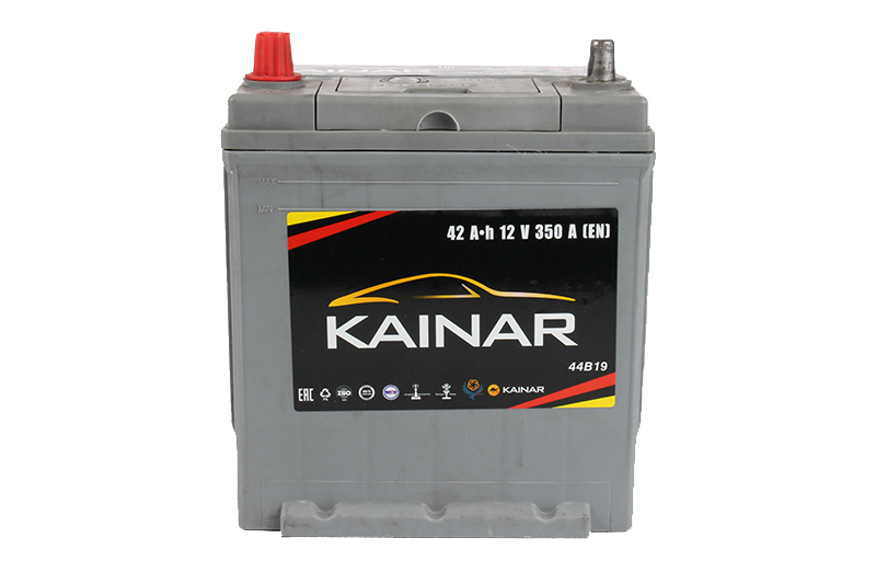 Аккумуляторная батарея KAINAR 44B19R 6СТ42 азия фотография №1