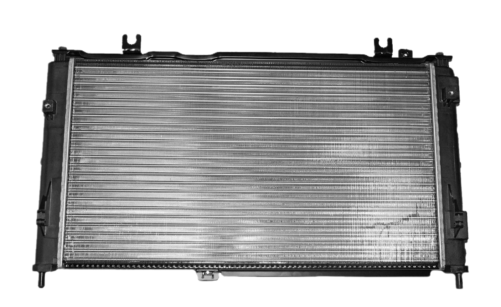 Радиатор ВАЗ-2190 GRANTA с кондиционером алюминиевый  универсальный, с плоскоовальными трубами LUZAR фотография №3