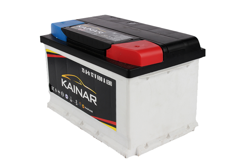Аккумуляторная батарея KAINAR 6СТ75 низкая обратная 690 А фотография №2