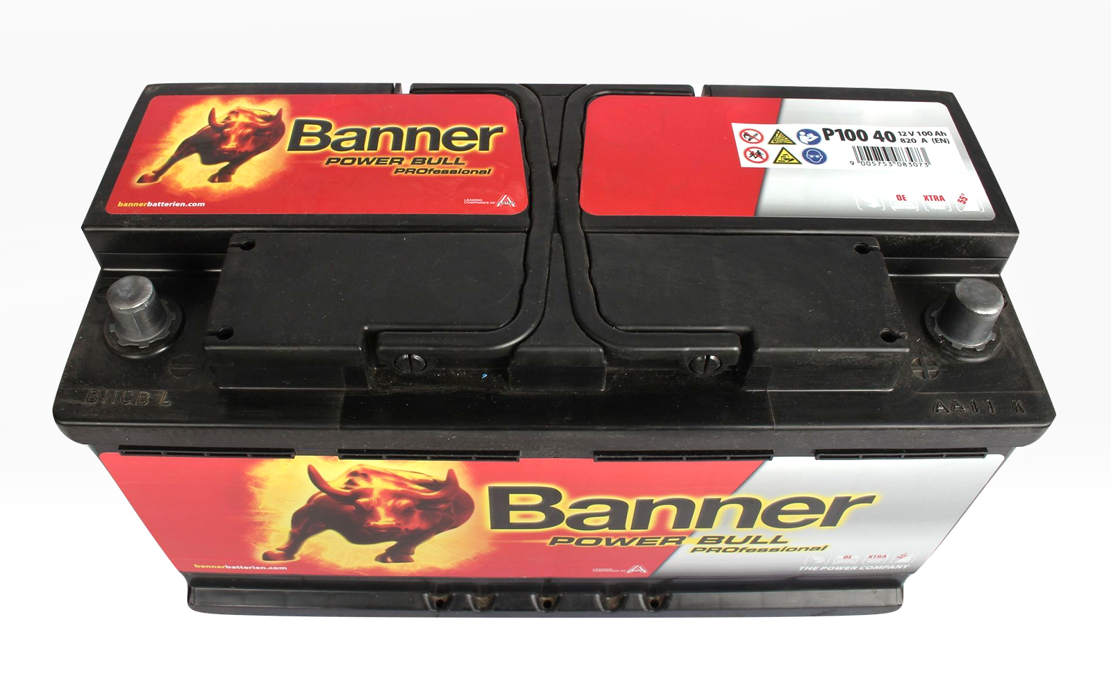 Аккумуляторная батарея BANNER Power Bull PRO P10040 6СТ100 обратная фотография №2