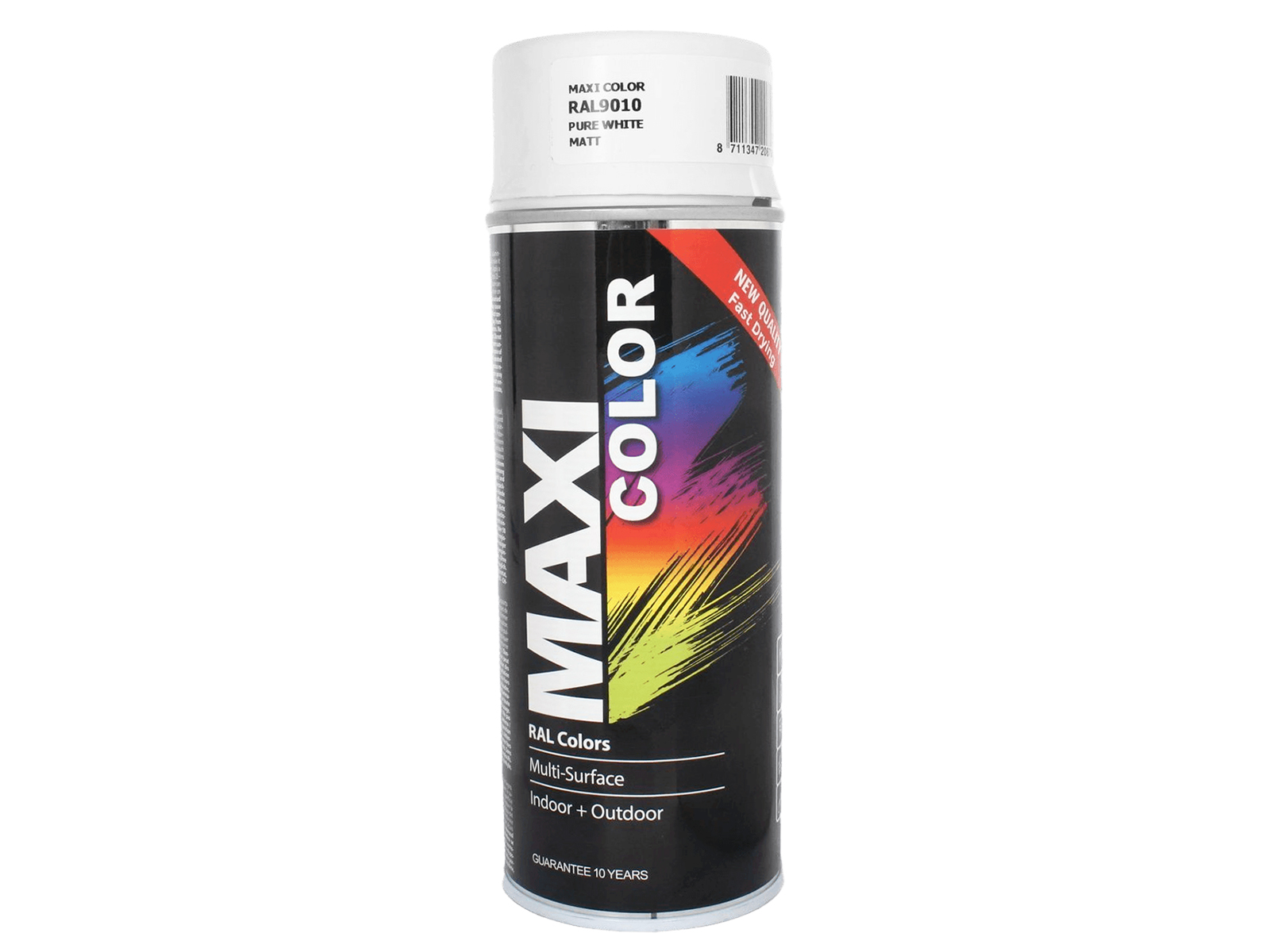 Эмаль Motip Maxi Color белая матовая 0.4л фотография №1