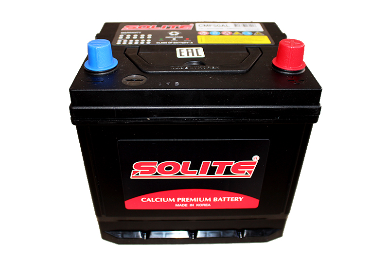 Аккумуляторная батарея SOLITE CMF 50AL 6СТ50 обратная куб фотография №1