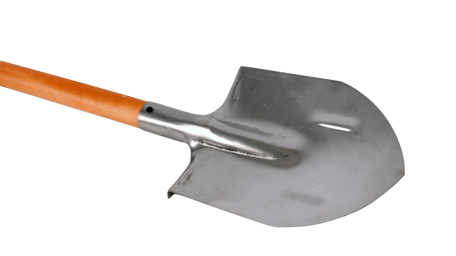 Лопата штыковая нержавеющая сталь с деревянным черенком ЛЮКС фотография №2