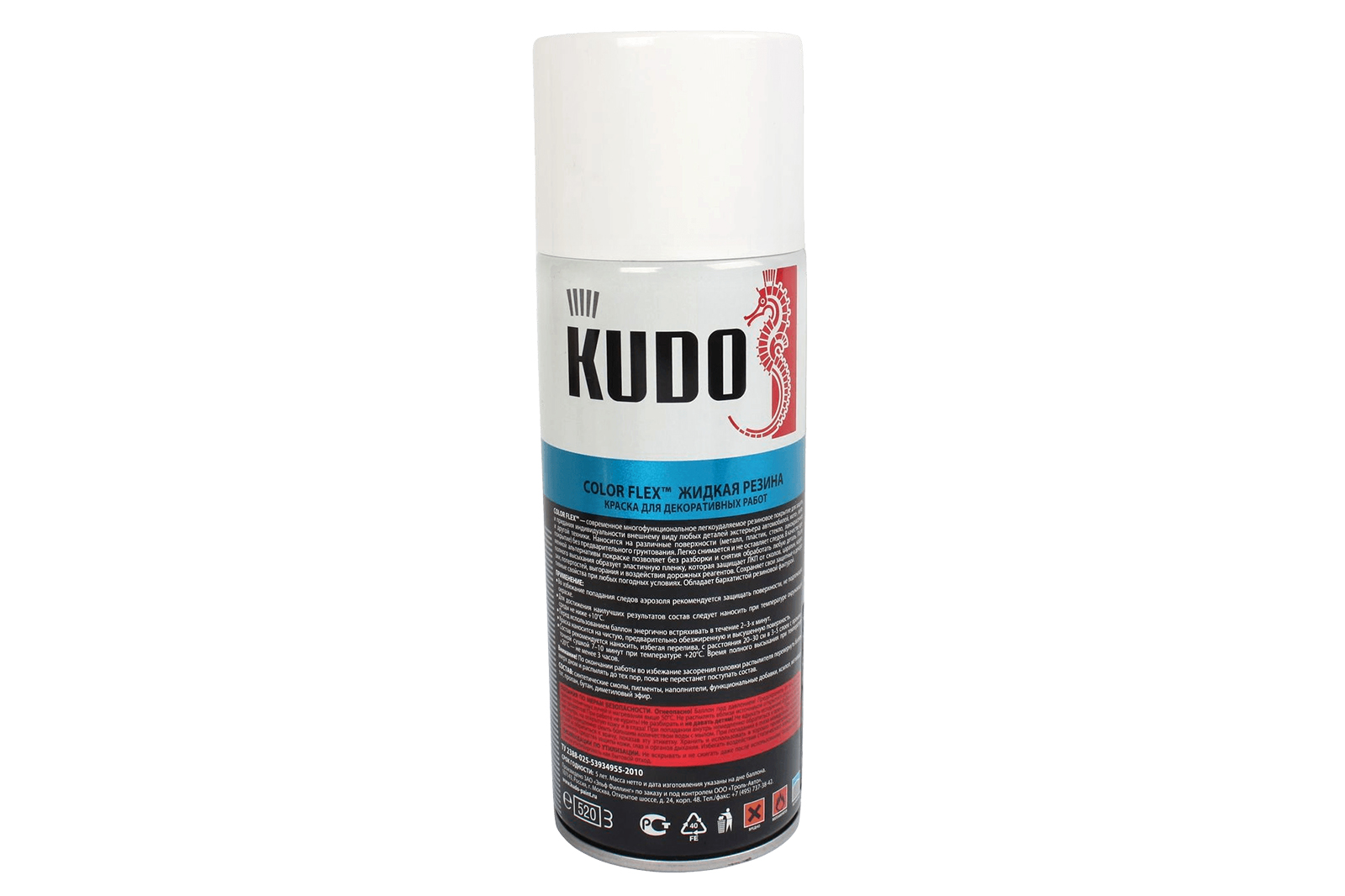 Резиная жидкая KUDO белая 520мл фотография №3