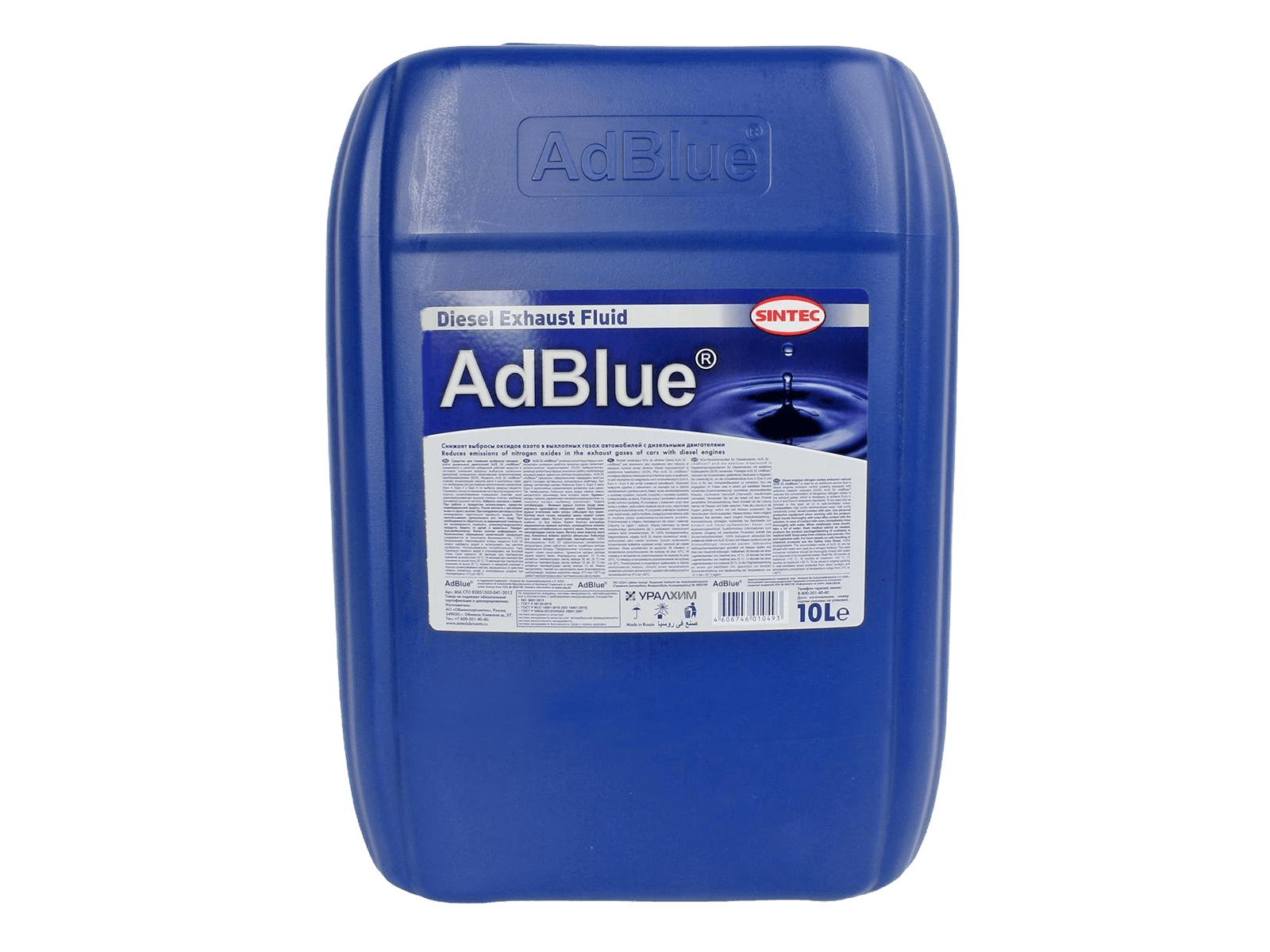 Жидкость адсорбирующая ADBLUE SCR 10л SINTEC фотография №1