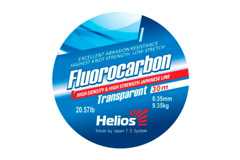 Леска Helios FLUOROCARBON Transparent 0,35mm/30 фотография №1