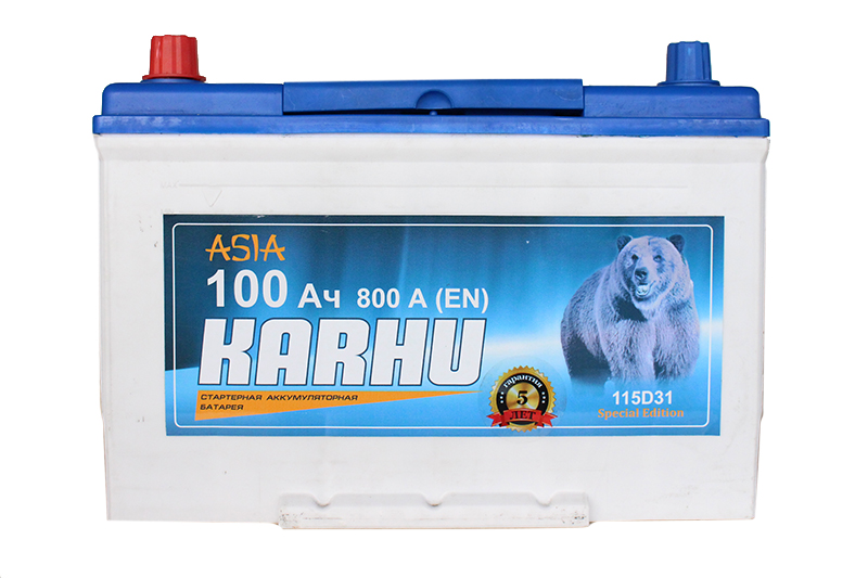 Аккумуляторная батарея KARHU 115D31R 6СТ100 азия фотография №2