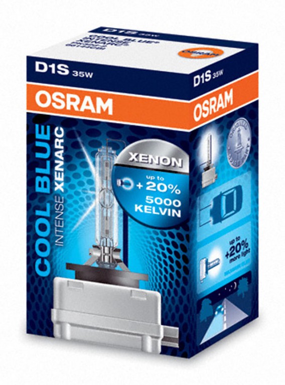 Лампа 12Vx35W D1S ксенон OSRAM COOL BLUE INTENSE 66144CBI 5000K фотография №1