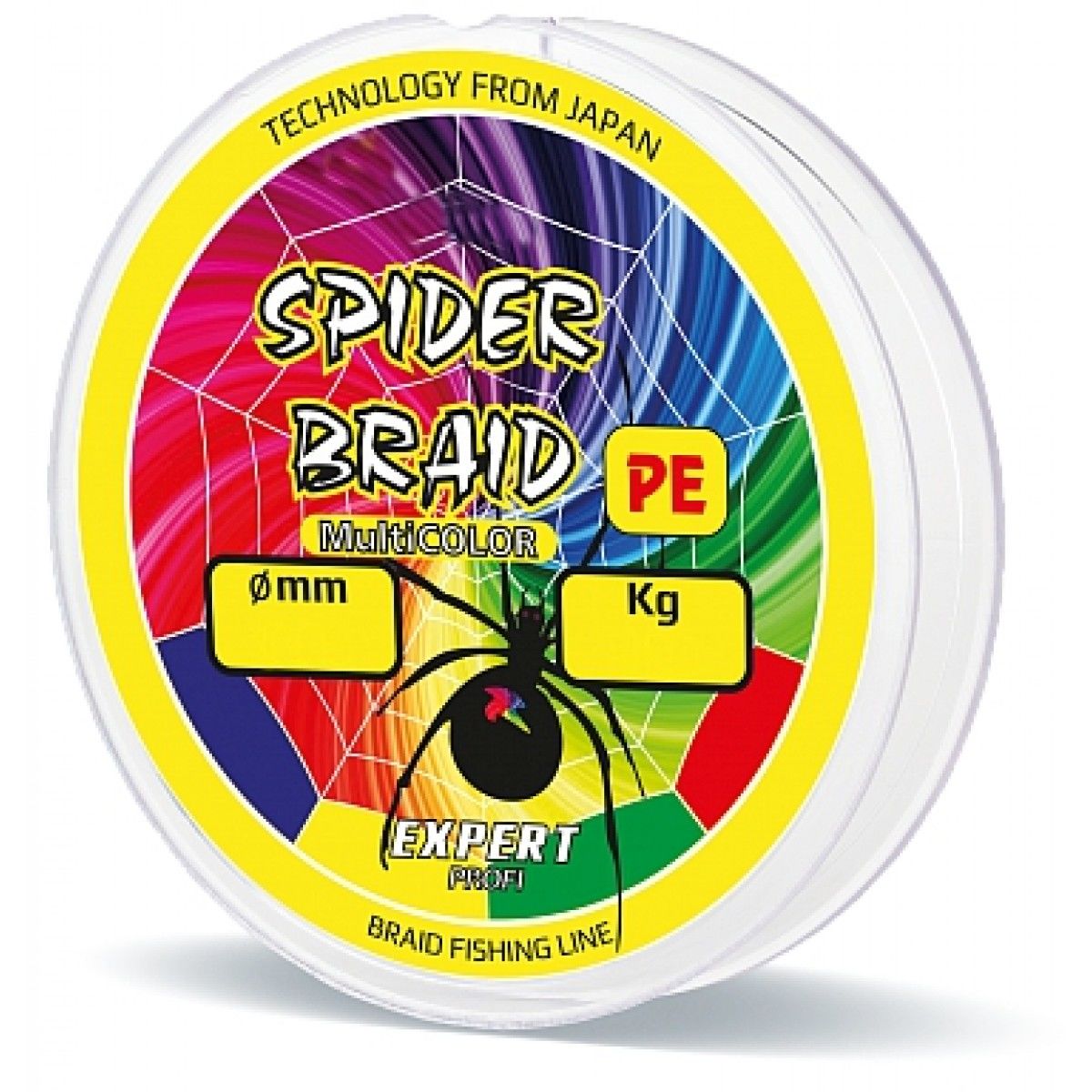 Леска плетеная Expert Spider 130m multicolor 0,50мм 65,00кг SpiMult130050 фотография №1