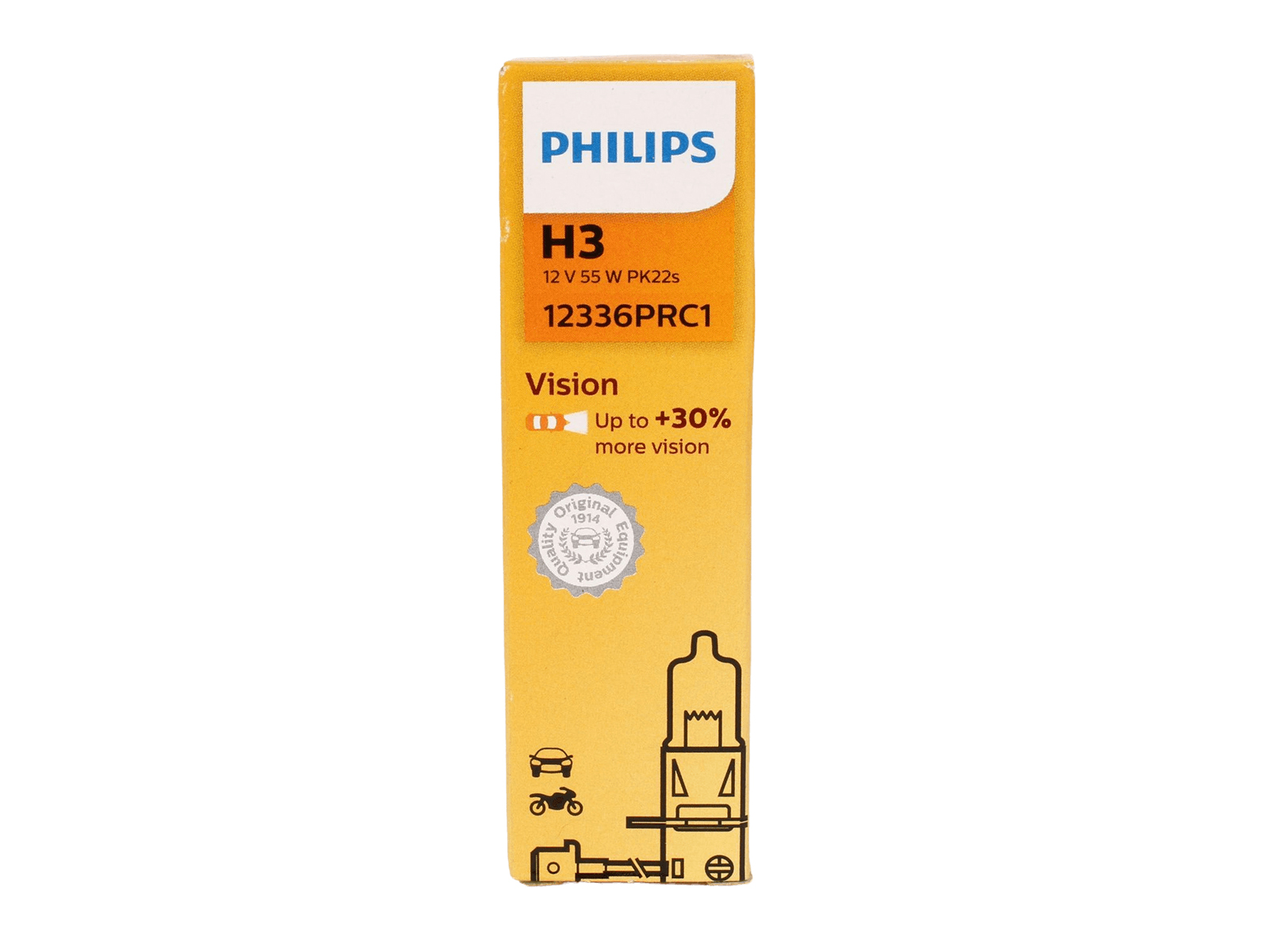 Лампа 12Vx55W H3+30% PHILIPS PREMIUM 1 штука фотография №4