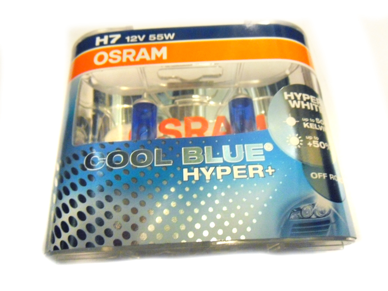 Набор ламп 12Vx55W H7 OSRAM COOL BLUE HYPER PLUS комплект. O-62210CBHP2 EURO фотография №1
