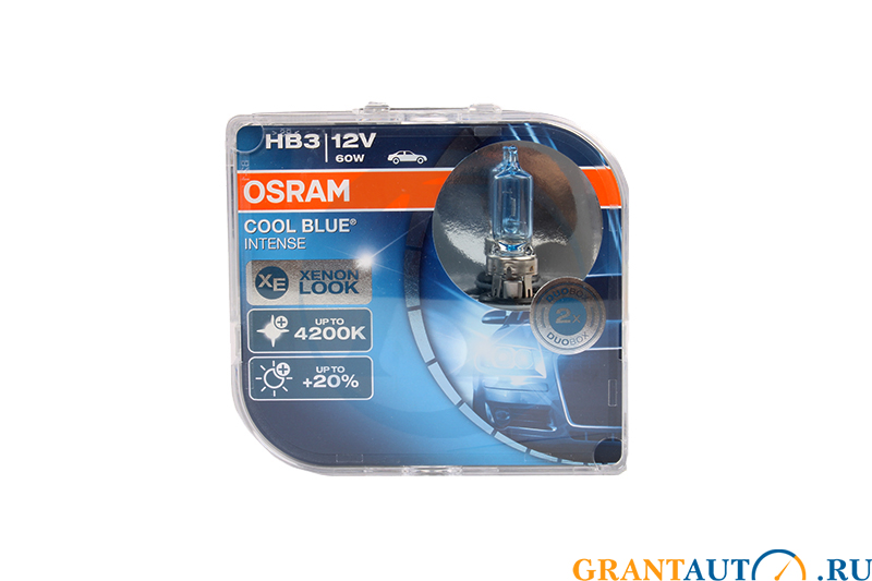 Лампа 12Vx60W HB3 OSRAM COOL BLUE INTENSE 2шт комплект фотография №1