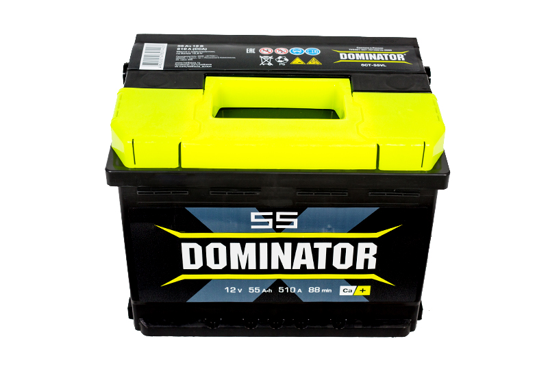 Аккумуляторная батарея DOMINATOR 6СТ55 фотография №1