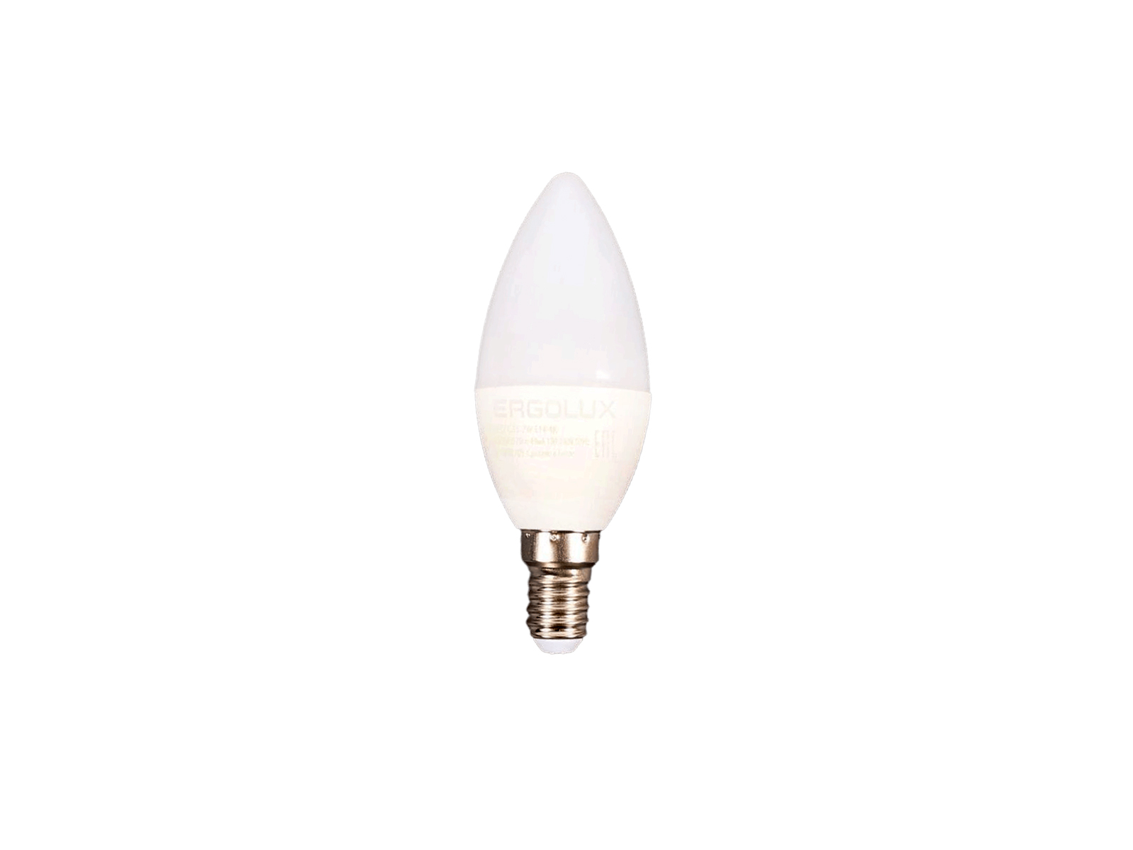 Лампа светодиодная Ergolux LED-C35-7W-E14-4K Свеча фотография №1