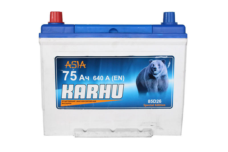 Аккумуляторная батарея KARHU 85D26R 6СТ75 азия фотография №2