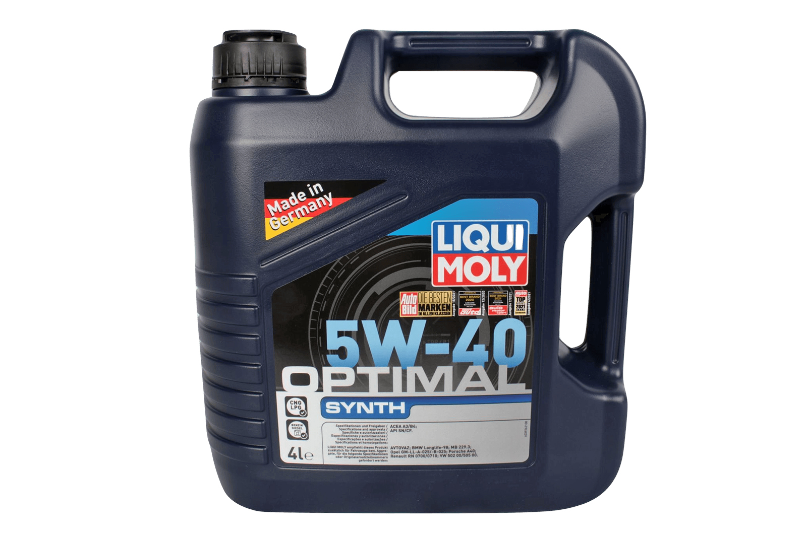 Масло моторное LIQUI MOLY Optimal Synth 5W-40 4л фотография №1