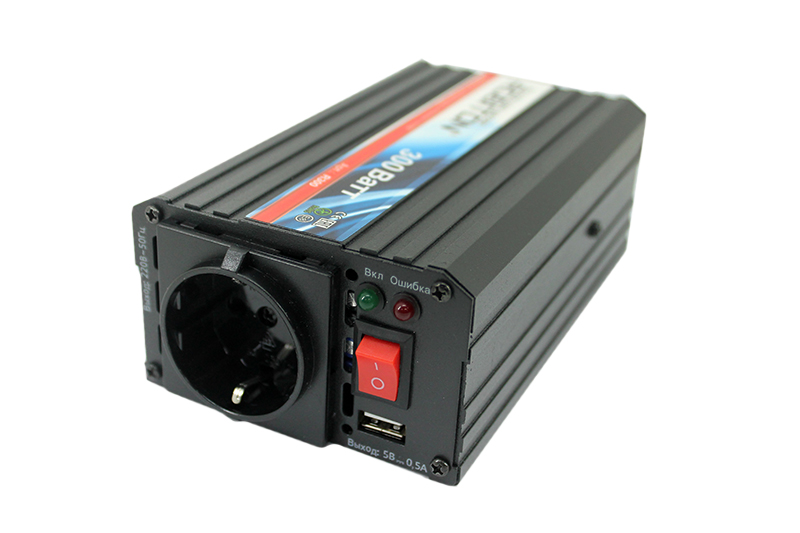 Инвертор 12V-220V ROBITON R300 300W с USB выходом фотография №2