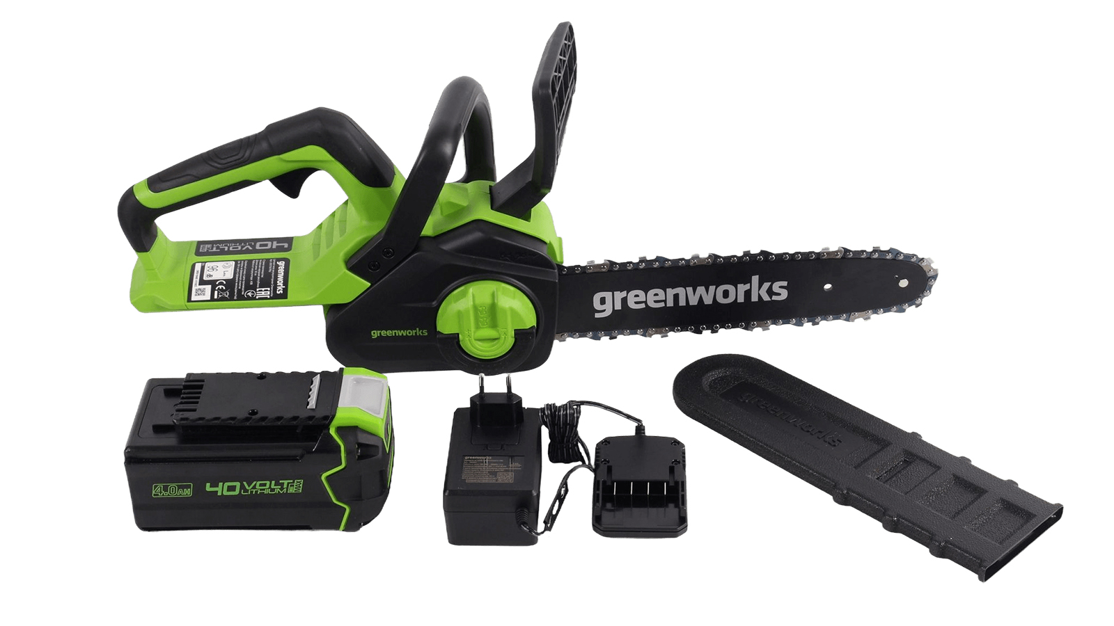 Пила цепная аккумуляторная Greenworks 40V 30 см фотография №5