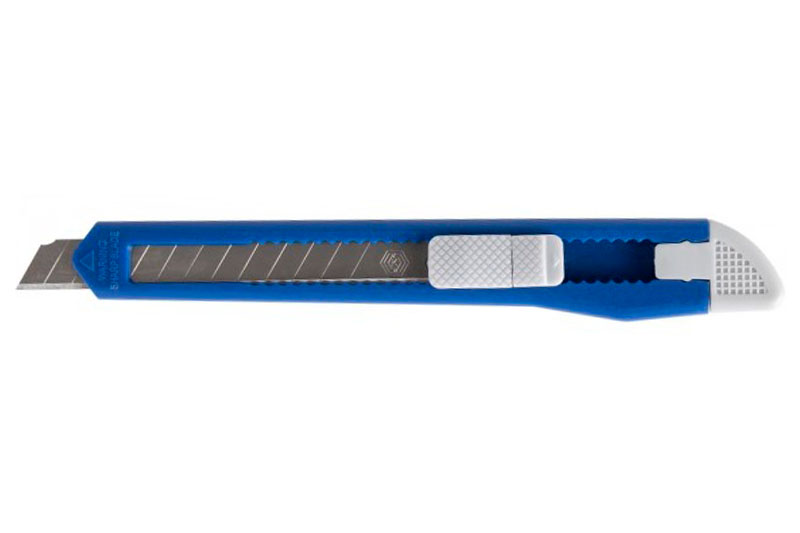Нож технический КОБАЛЬТ пластиковый корпус лезвие 9 мм фотография №1