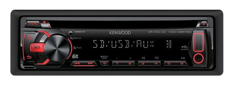 MP3-ресивер автомагнитола KENWOOD KDC-3657SD фотография №1