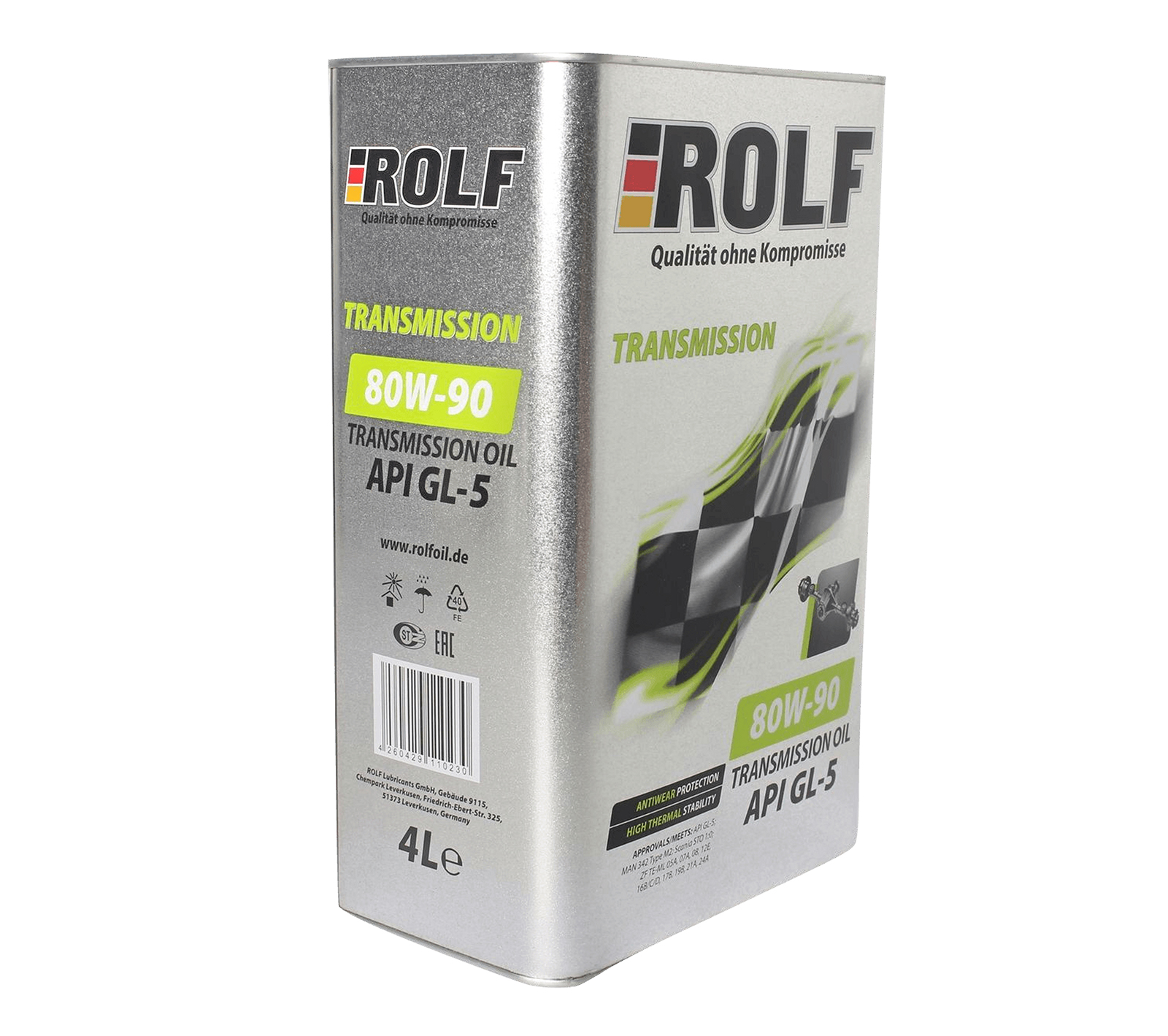 Трансмиссионное масло ROLF 80W90 GL-5 4л фотография №3