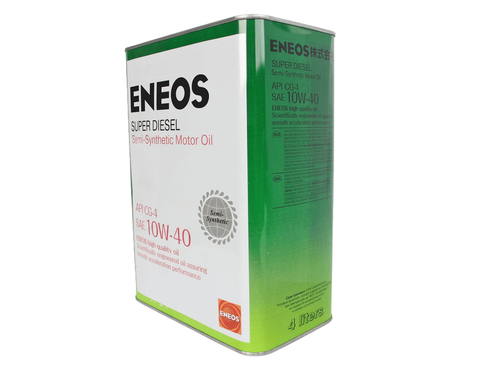 Масло моторное ENEOS DIESEL 10W40 CG-4 4л фотография №2