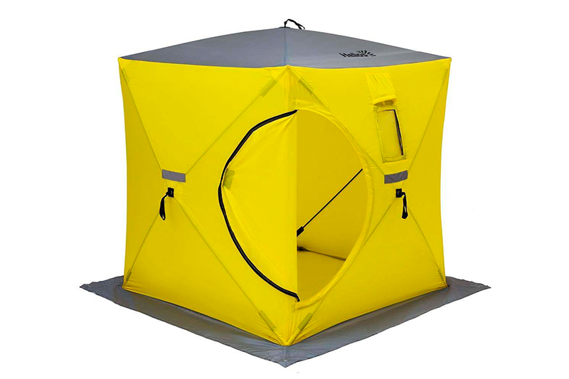 Палатка  зимняя Helios Куб 1,5х1,5 yellow/gray фотография №1