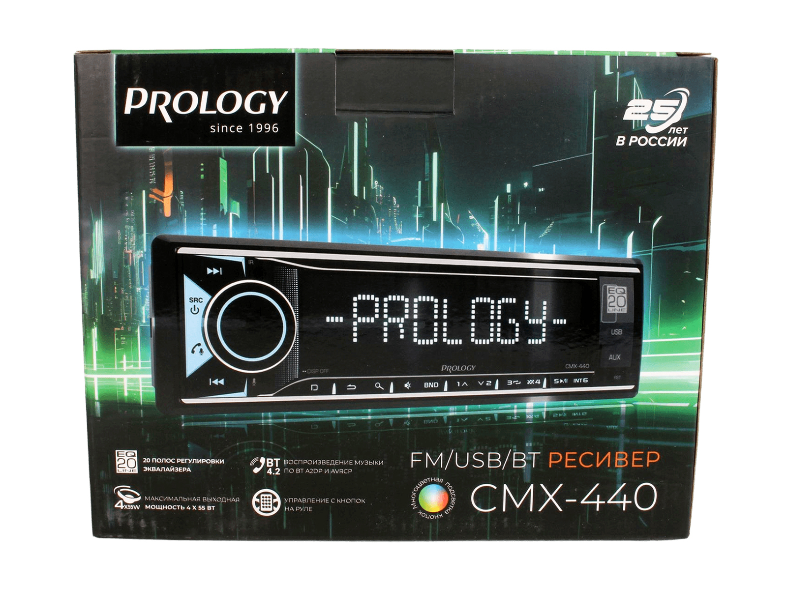 USB-ресивер автомагнитола PROLOGY CMX-440 фотография №5