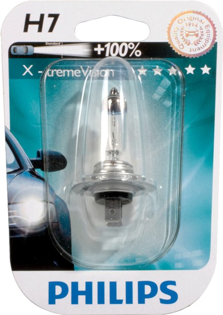 Лампа 12Vx55W H7 +100% PHILIPS X-TREME VISION фотография №1